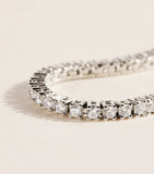 Nialaya Jewelry mini silver-plated tennis bracelet (British brand)