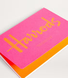 Harrods A5 notebook with magenta cover - British product