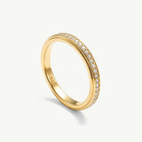 Superdrug MUCHV Gold Thin Stacking Eternity Ring with Stones- Buy online at McGrocer