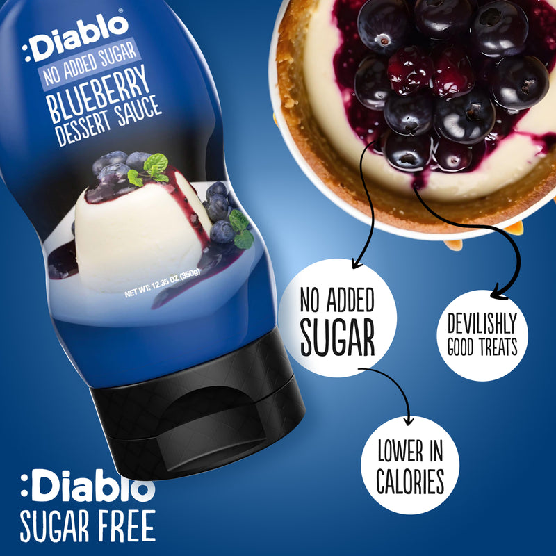 Diablo blueberry sauce 350g pack of 5, imported from the UK