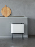 Brabantia White Bo Touch Bin 3 x 11L - British product