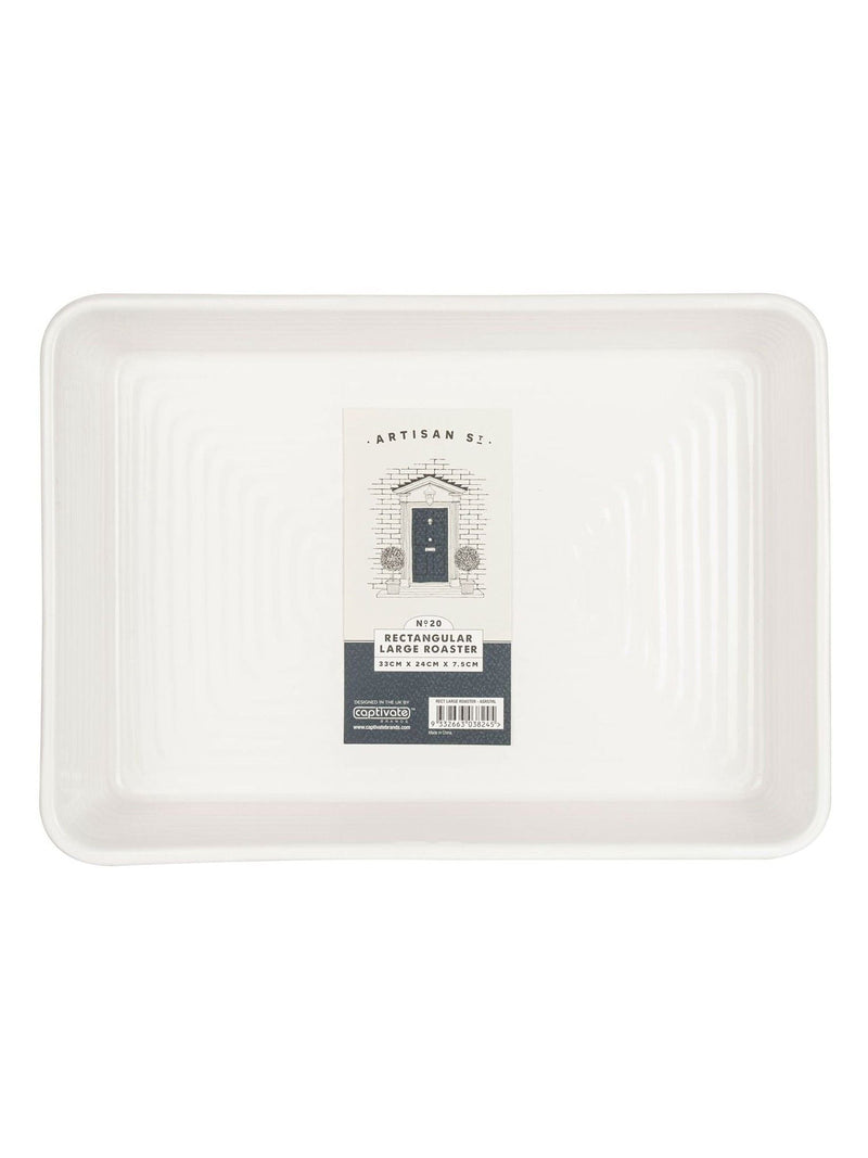 Artisan Street White Large Ceramic Roaster - British product