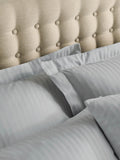 Catherine Lansfield grey satin stripe pillowcases set of 2, UK version