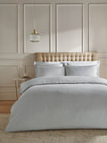 Catherine Lansfield grey satin stripe pillowcases set of 2, UK version