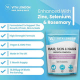 Vita London biotin supplement 10,000ug 120 tablets, UK version
