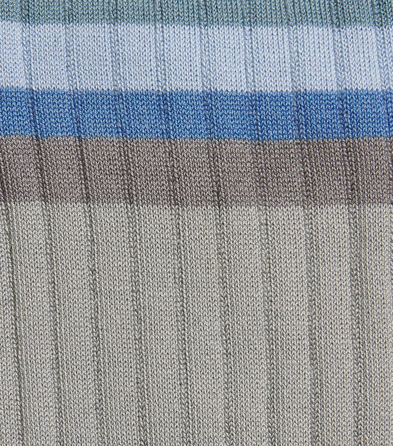 Paul Smith ribbed stripe organic cotton socks, British product