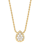 Boucheron yellow gold diamond serpent pendant necklace (British brand)