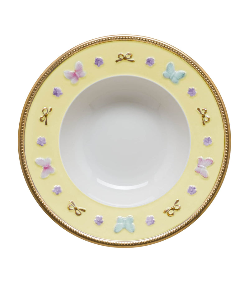 Villari Blooming Butterfly soup bowl 21cm (British brand)