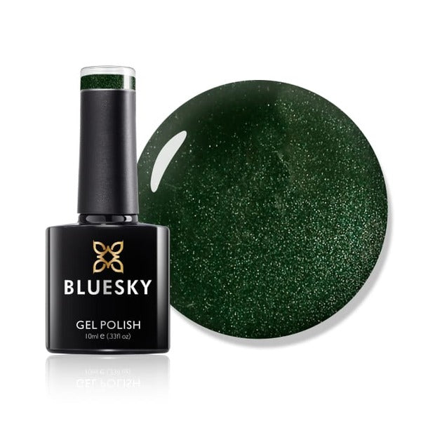 Bluesky gel nail polish moss green colour - British product