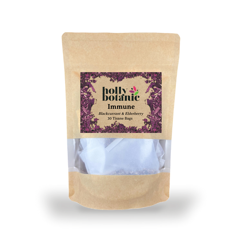 Holly Botanic Immune Tisane Blackcurrant and Elderberry 30 tea bags (British brand)