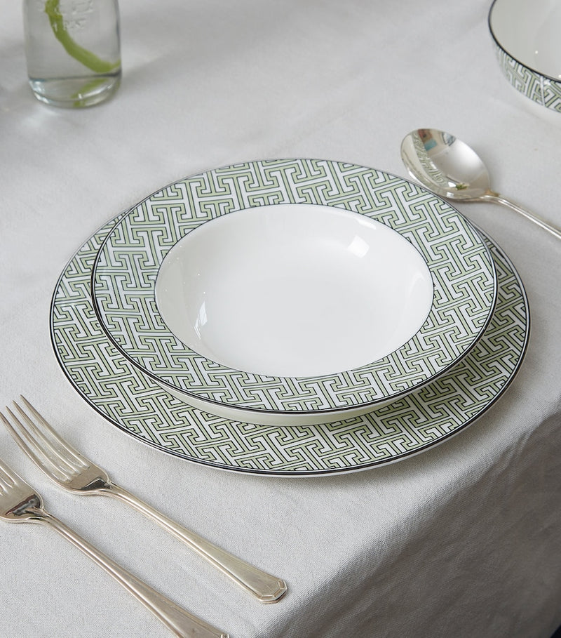 O.W.London Maze bone china soup bowl 23cm (British brand)