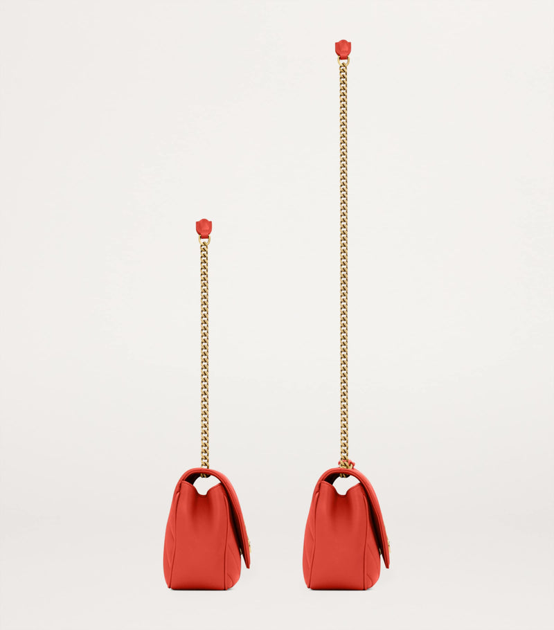 Saint Laurent small Loulou shoulder bag in matelassé lambskin, imported from the UK