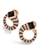 MARLI New York rose gold diamond Cleo Jazz earrings (British brand)