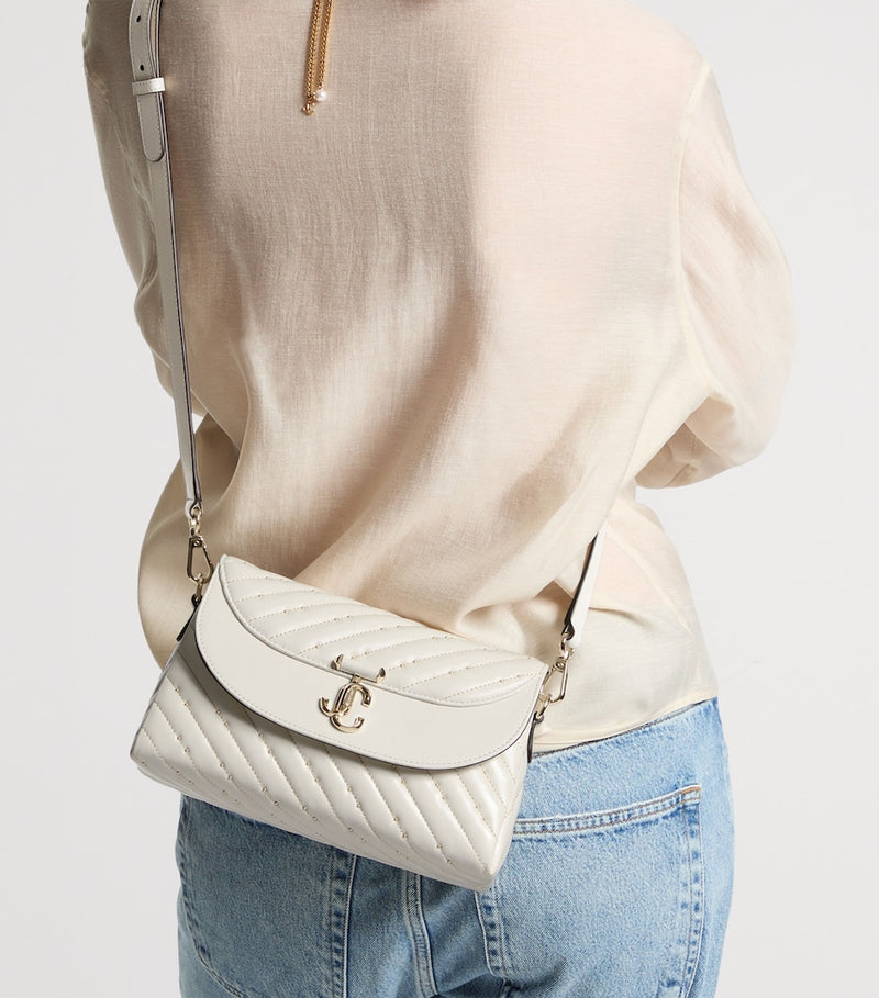 Jimmy Choo Curve top-handle bag leather - British product