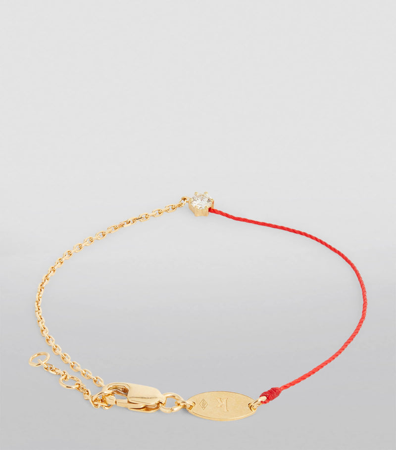 Redline Absolu yellow gold diamond thread bracelet, UK version