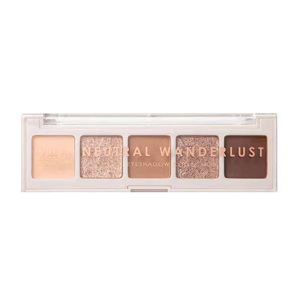 MUA 5 shade eyeshadow palette neutral Wanderlust, imported from the UK