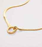 Monica Vinader gold vermeil snake chain necklace (British brand)