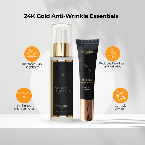 ErthSkin Anti-wrinkle serum kit 24k gold - British product