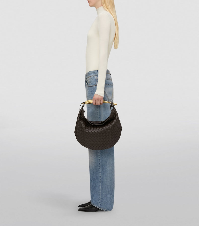 Bottega Veneta Sardine medium shoulder bag gold handle - British product