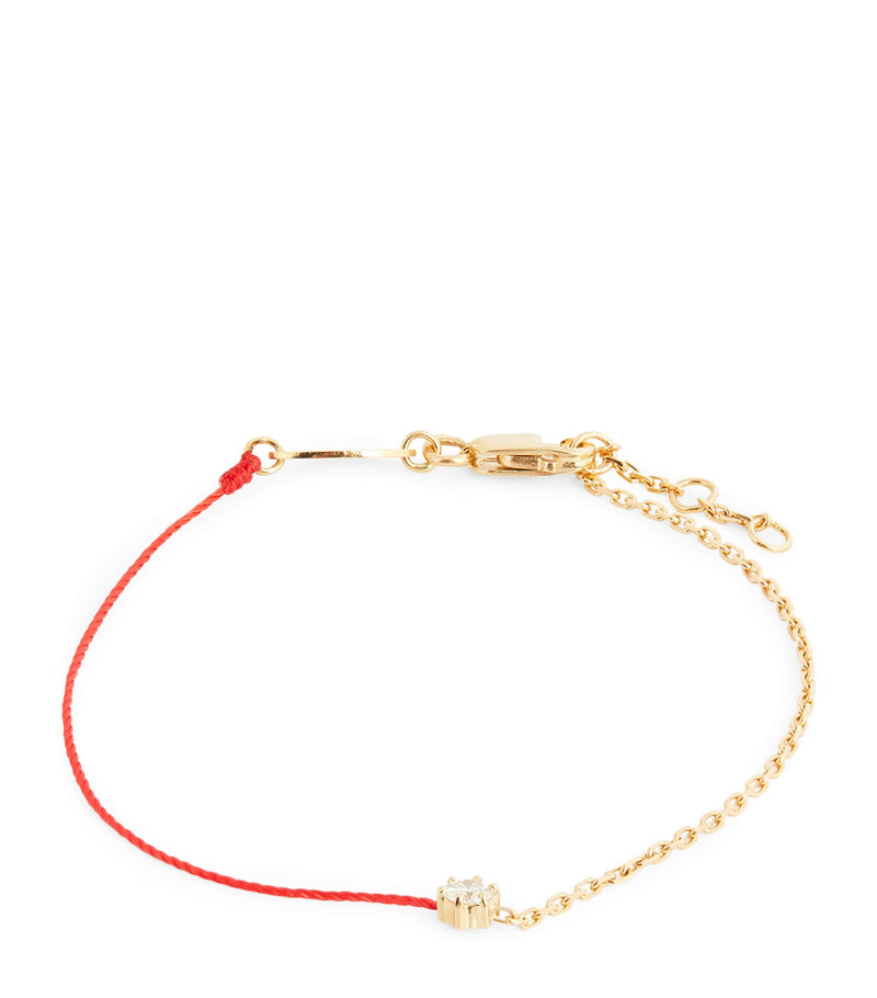 Redline Absolu yellow gold diamond thread bracelet, UK version