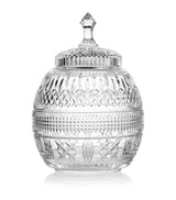 Harrods Handmade Crystal Cookie Jar with Intricate Design, 33.5cm Height- Buy online at McGrocer