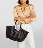 Dragon Diffusion large leather woven Nantucket tote bag (British brand)