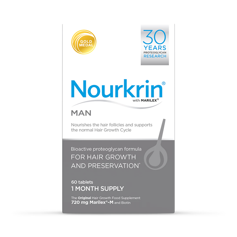 Nourkrin Man Hair Preservation 60 Tablets, imported from the UK