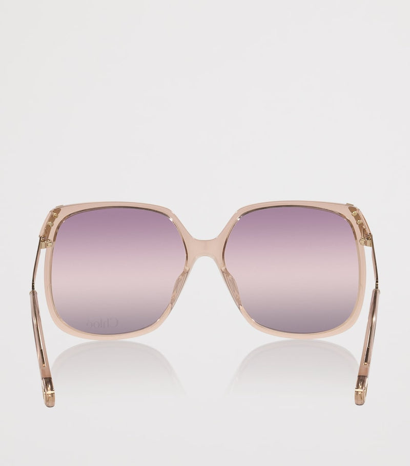 Chloé CH0286S rectangular acetate sunglasses - British product