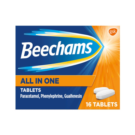 Beechams All In One Tablets Cold & Flu Relief with Paracetamol x16 GOODS Sainsburys   