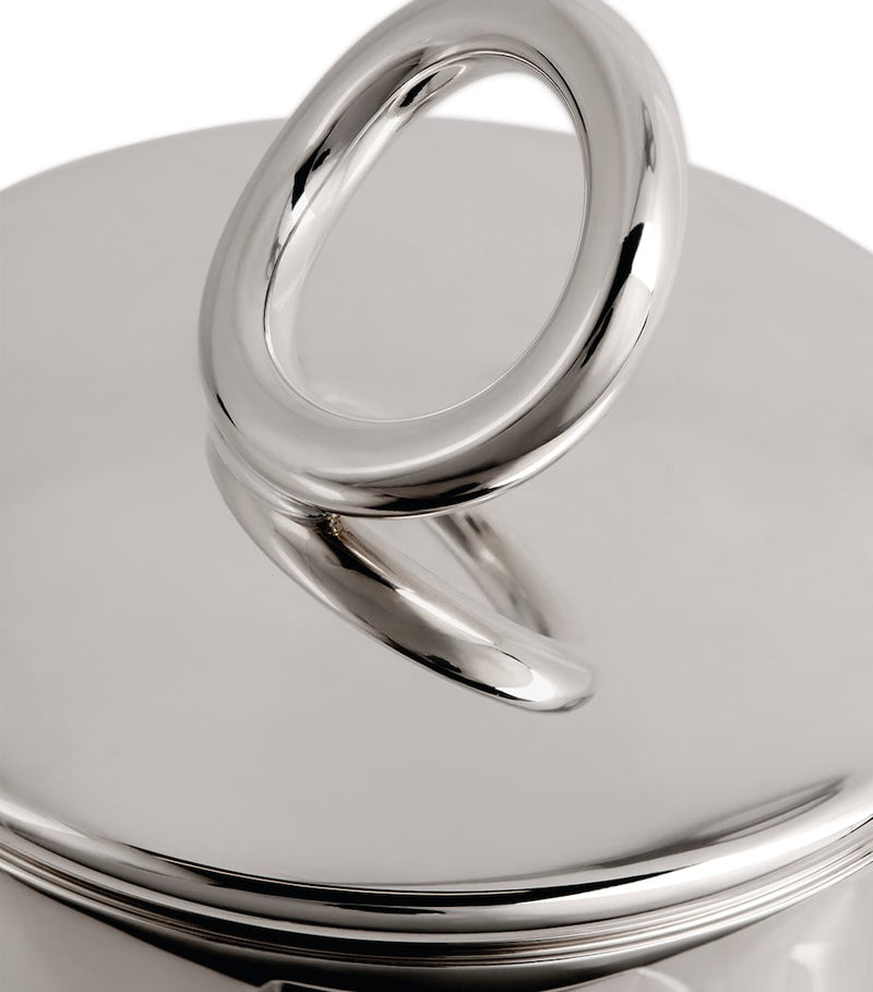 Christofle silver-plated Vertigo sugar bowl - British product