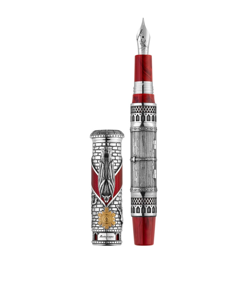 Montegrappa Sterling Silver Dracula fountain pen, imported from the UK