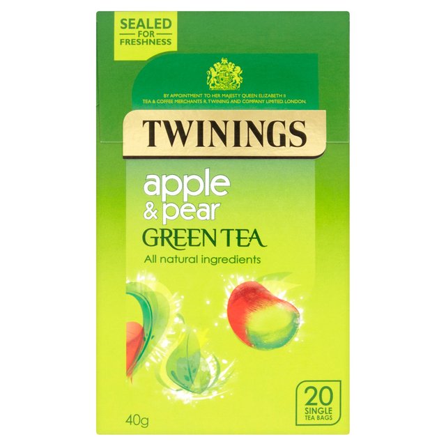 Twinings Apple & Pear Green Tea 20 per pack GOODS M&S