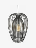 Dar Lighting Ero black ceiling light pendant, imported from the UK