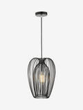 Dar Lighting Ero black ceiling light pendant, imported from the UK