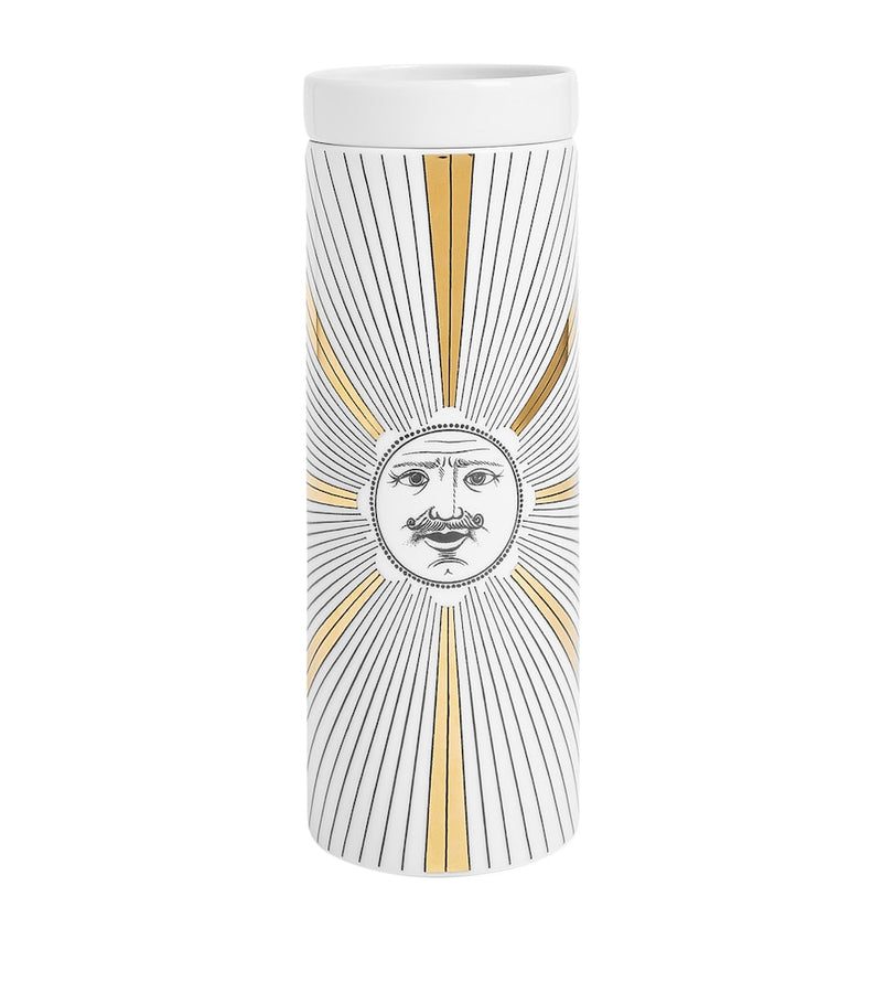 Fornasetti Tall Soli pillar candle 800g - British product