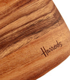 Harrods acacia wood cheeseboard 20cm x 35cm, imported from the UK