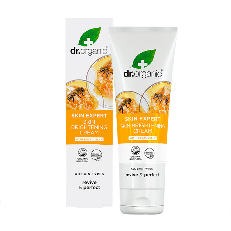 Dr Organic Skin Brightening Cream with Royal Jelly 125ml - British product