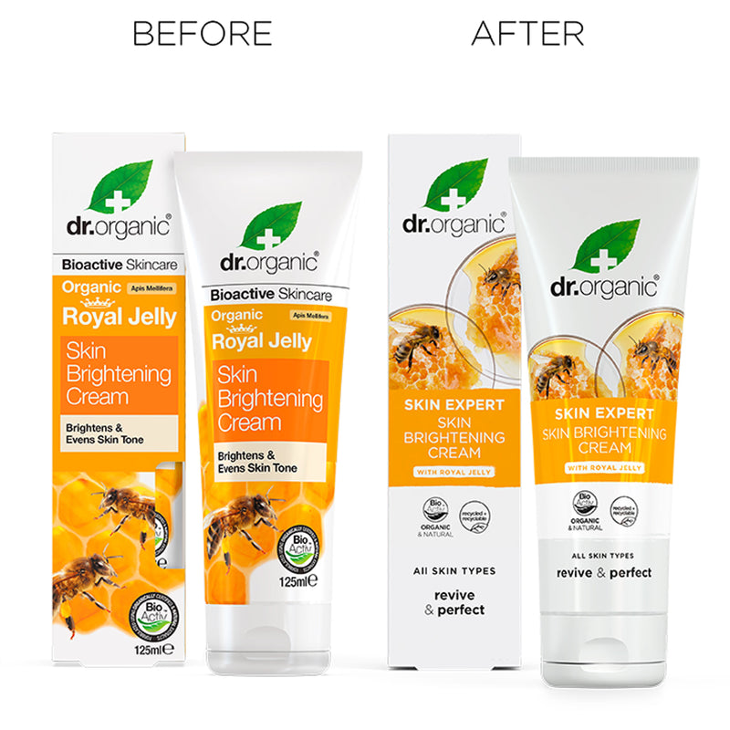 Dr Organic Skin Brightening Cream with Royal Jelly 125ml - British product