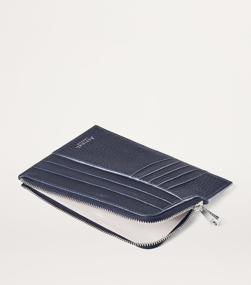 Aspinal of London leather zipped travel wallet - British product