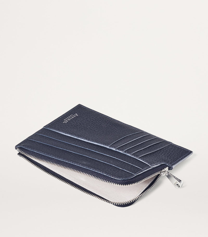 Aspinal of London leather zipped travel wallet - British product
