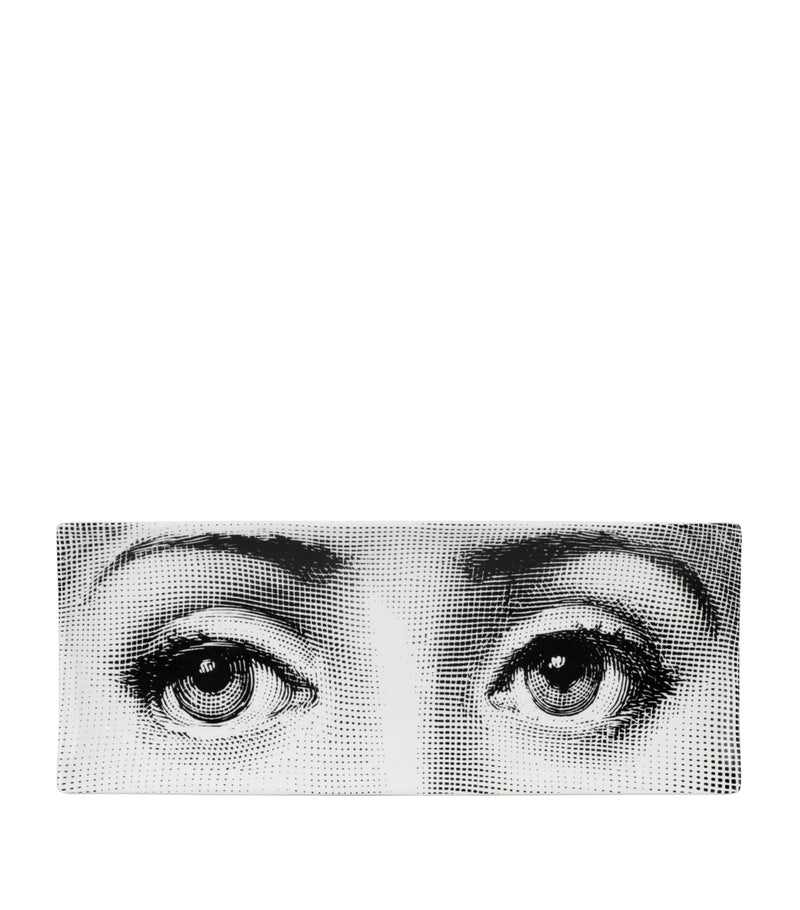 Fornasetti Occhi rectangular porcelain tray - British product