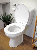 Showerdrape White Prima soft close toilet seat (British brand)
