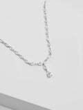 Jon Richard silver plated cubic zirconia necklace 16 inch - British product
