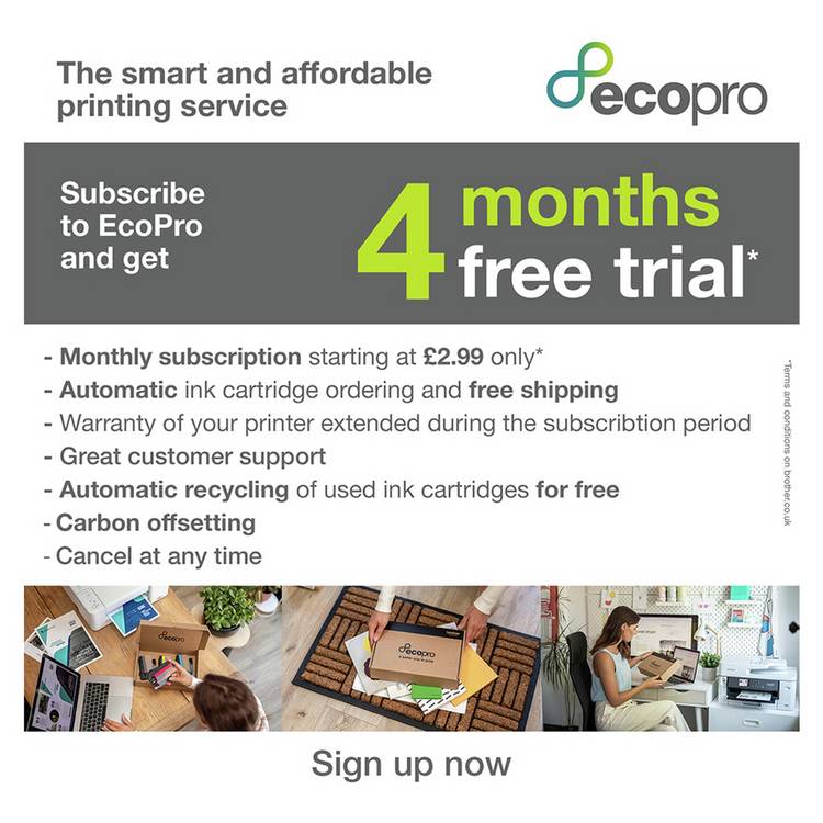 Brother MFC-J4340DWE inkjet printer all-in-one with EcoPro - British product