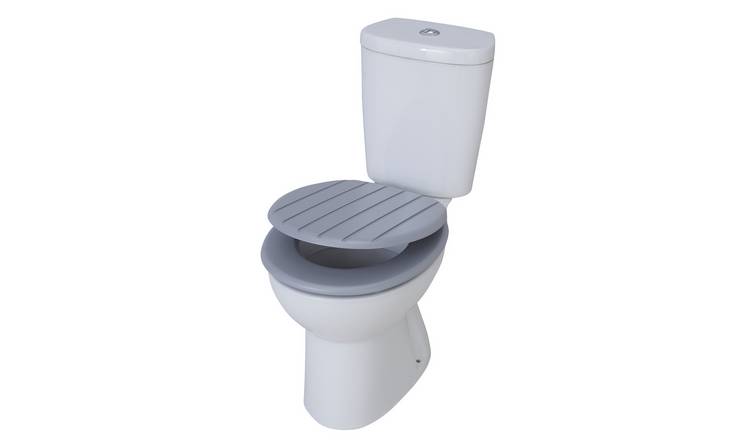 Argos Home grey toilet seat 45x37x5.3 cm, imported from the UK