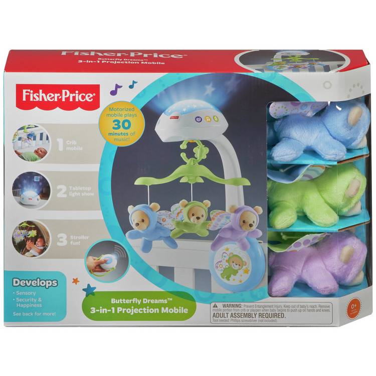 Fisher-Price Butterfly Dreams 3-in-1 projection mobile (British brand)