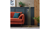 Argos Habitat Exposed Bulb 3 Light Floor Lamp - Brass- Buy online at McGrocer