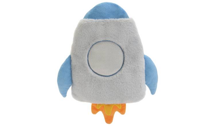 Argos Home rocket hot water bottle and soft cover 0.5L, imported from the UK
