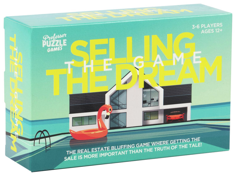 Professor Puzzle Selling The Dream Game board game, imported from the UK