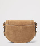 Aspinal of London suede cross-body satchel Stella, imported from the UK